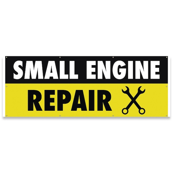 Small Engine Repair Banner Concession Stand Food Truck Single Sided